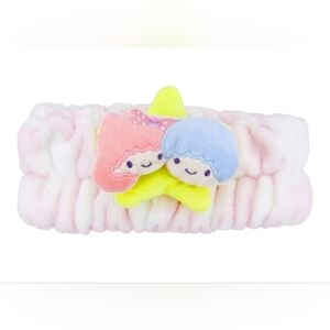The Creme Shop x Little Twin Stars Plush Spa Headband and Stud Earrings Bundle
